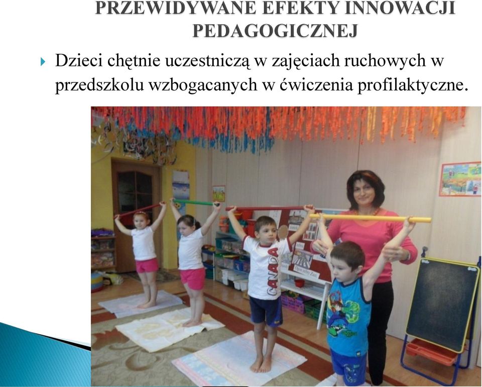 ruchowych w przedszkolu