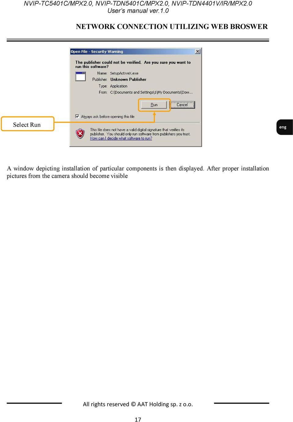 depicting installation of particular components is then displayed.