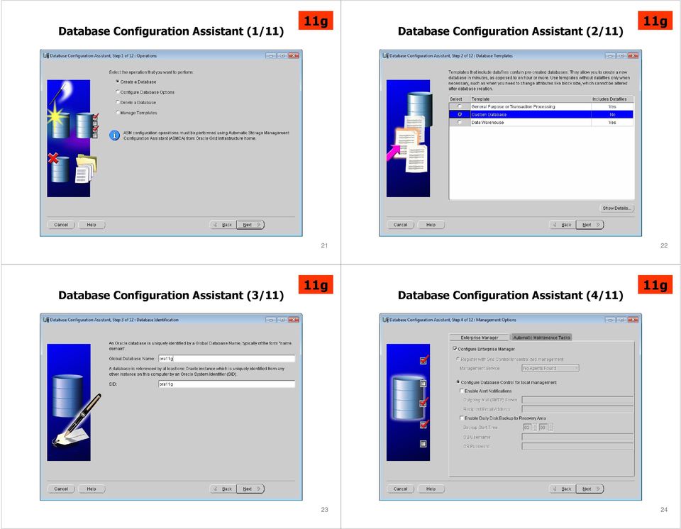 22 Database Configuration Assistant (3/11)