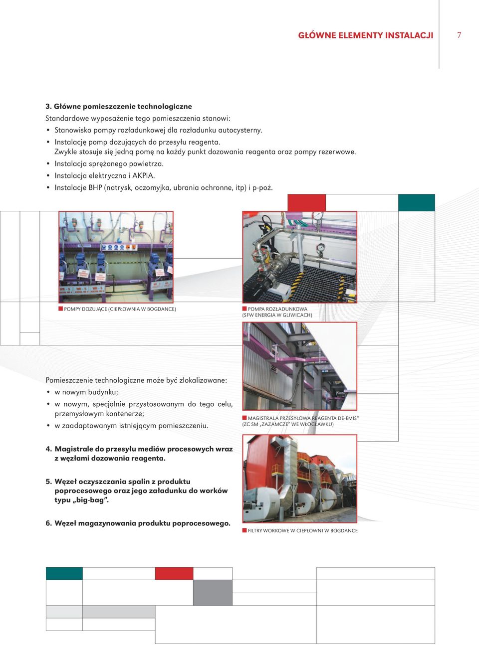 Instalacje BHP (natrysk, oczomyjka, ubrania ochronne, itp) i p-poż.