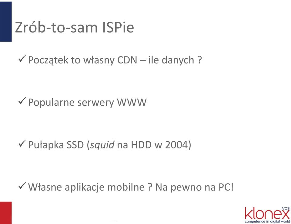 Popularne serwery WWW Pułapka SSD