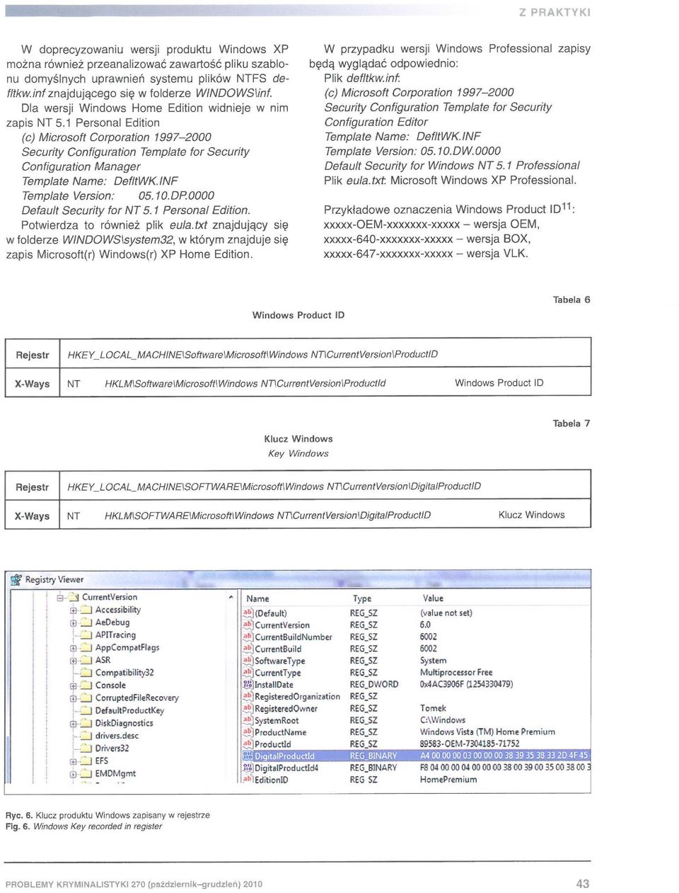 1 Personal Edition (c) Microsoft Corporation t997-2000 Security Configuration Temp/ate for Security Configuration Manager Temp/ate Name: Def/tWK./NF Temp/ate Version: 05. f O.oP.