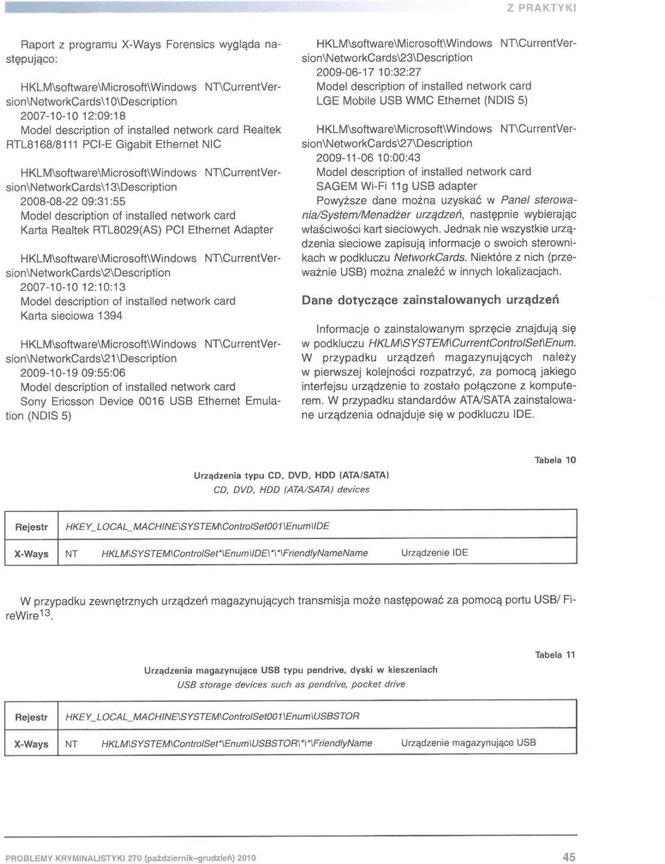 Realtek RTL8029(AS) PC Ethernet Adapter HKLM\software\Microsoft\Windows NnCurrentVersion\NetworkCards\2\Description 2007-10-1012:10:13 Model description ol installed network card Karta sieciowa 1394