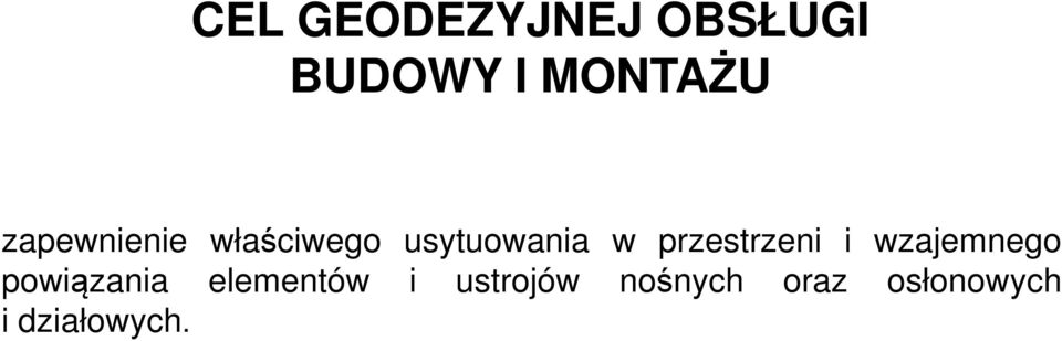 przestrzeni i wzajemnego powiązania