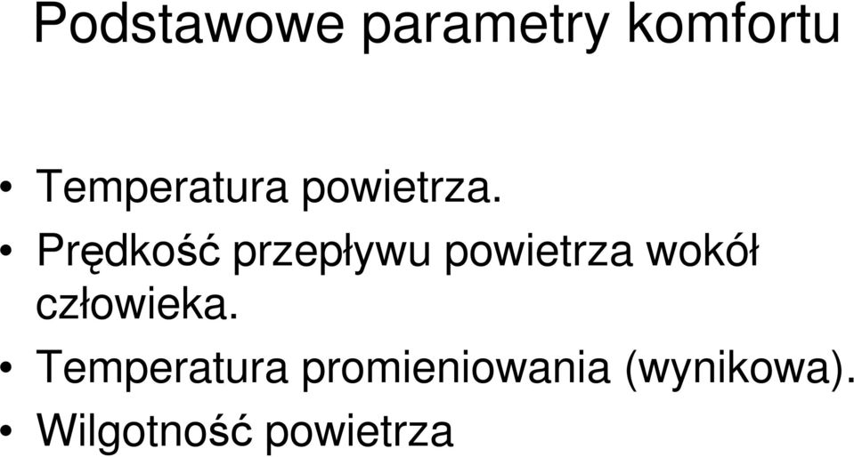 Prędkość przepływu powietrza wokół