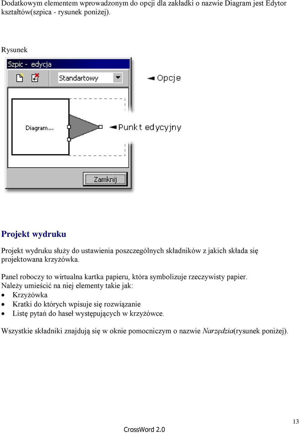 Panel roboczy to wirtualna kartka papieru, która symbolizuje rzeczywisty papier.