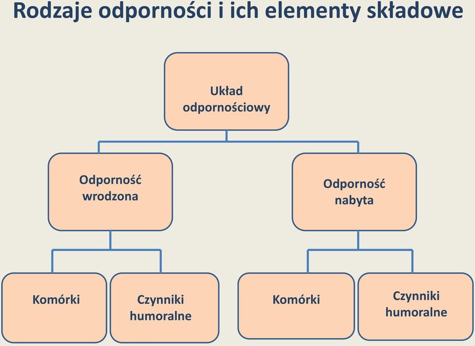 Odpornośd wrodzona Odpornośd nabyta