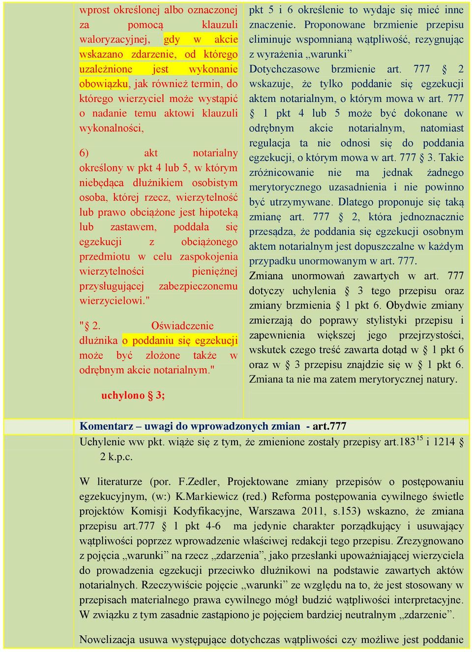 hipoteką lub zastawem, poddała się egzekucji z obciążonego przedmiotu w celu zaspokojenia wierzytelności pieniężnej przysługującej zabezpieczonemu wierzycielowi." " 2.