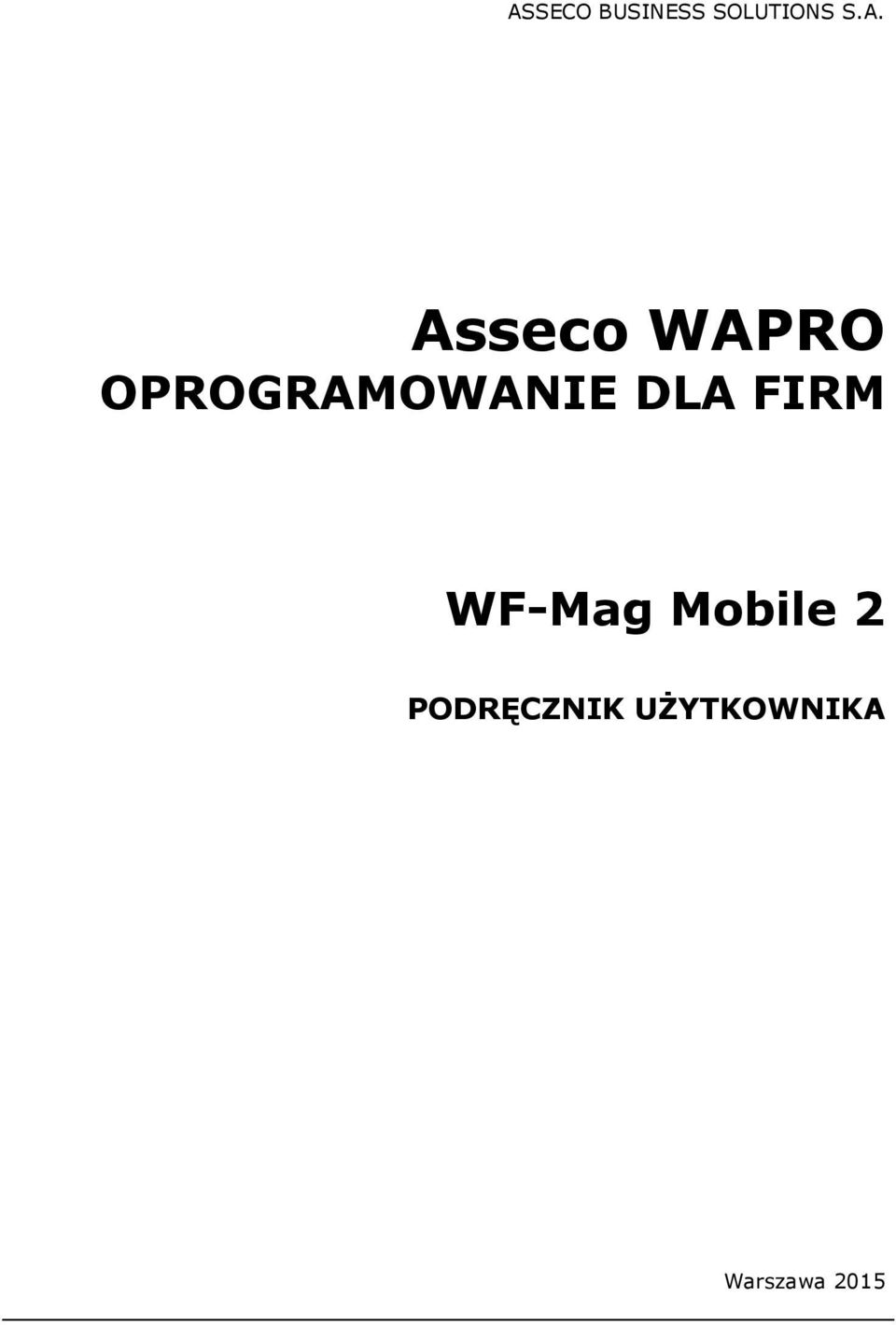 OPROGRAMOWANIE DLA FIRM