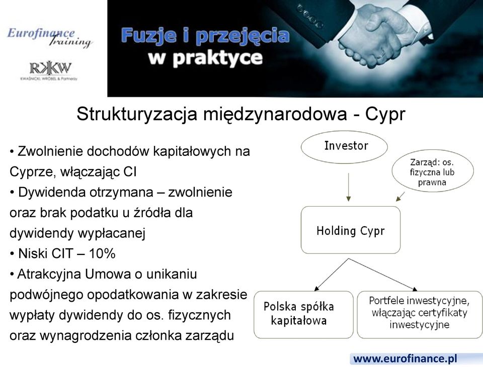 dywidendy wypłacanej Niski CIT 10% Atrakcyjna Umowa o unikaniu podwójnego