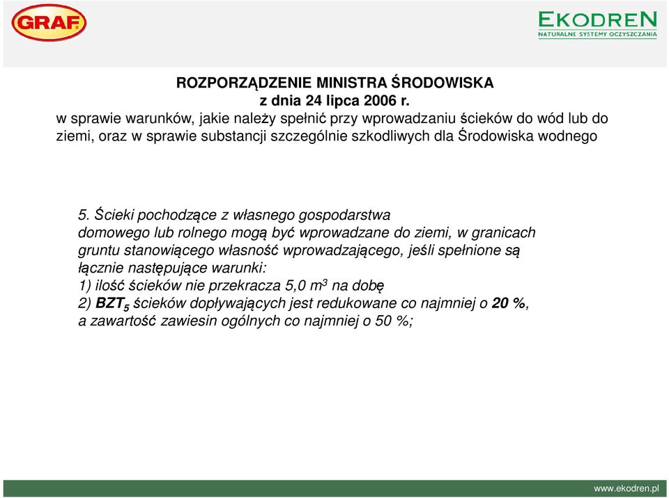 Środowiska wodnego 5.