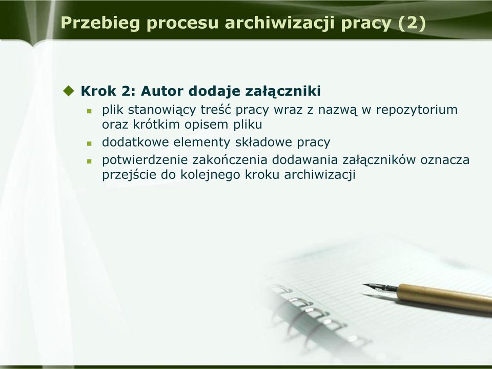 opisem pliku dodatkowe elementy składowe pracy potwierdzenie