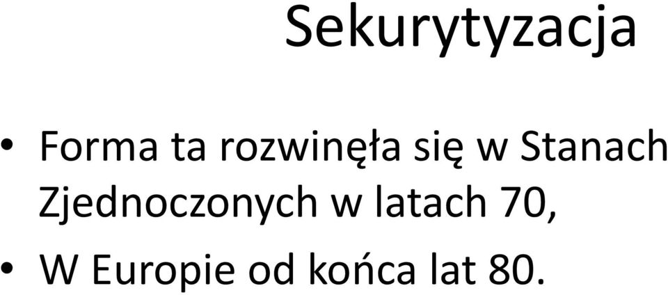 Zjednoczonych w latach