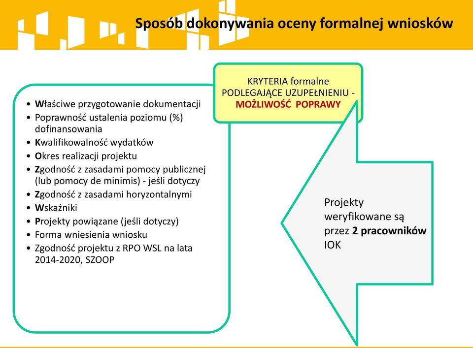 Zgodność z zasadami horyzontalnymi Wskaźniki Projekty powiązane (jeśli dotyczy) Forma wniesienia wniosku Zgodność projektu z RPO