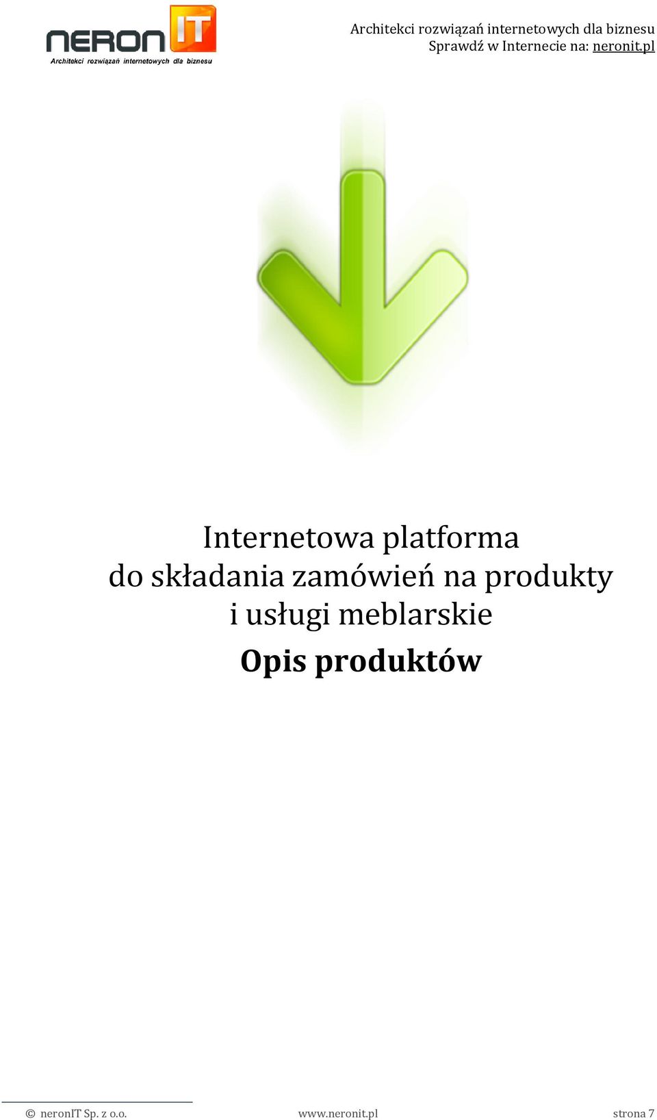 usługi meblarskie Opis produktów