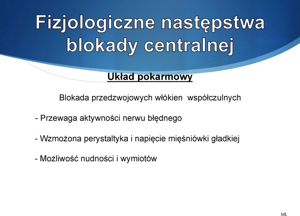 błędnego - Wzmożona perystaltyka i napięcie