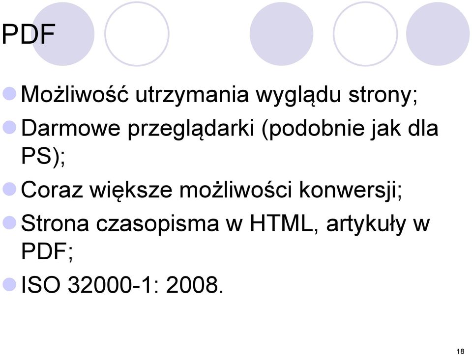 Coraz większe możliwości konwersji; Strona