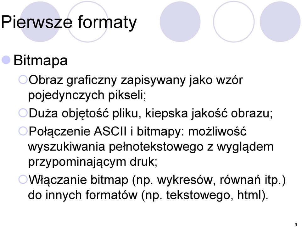 bitmapy: możliwość wyszukiwania pełnotekstowego z wyglądem przypominającym