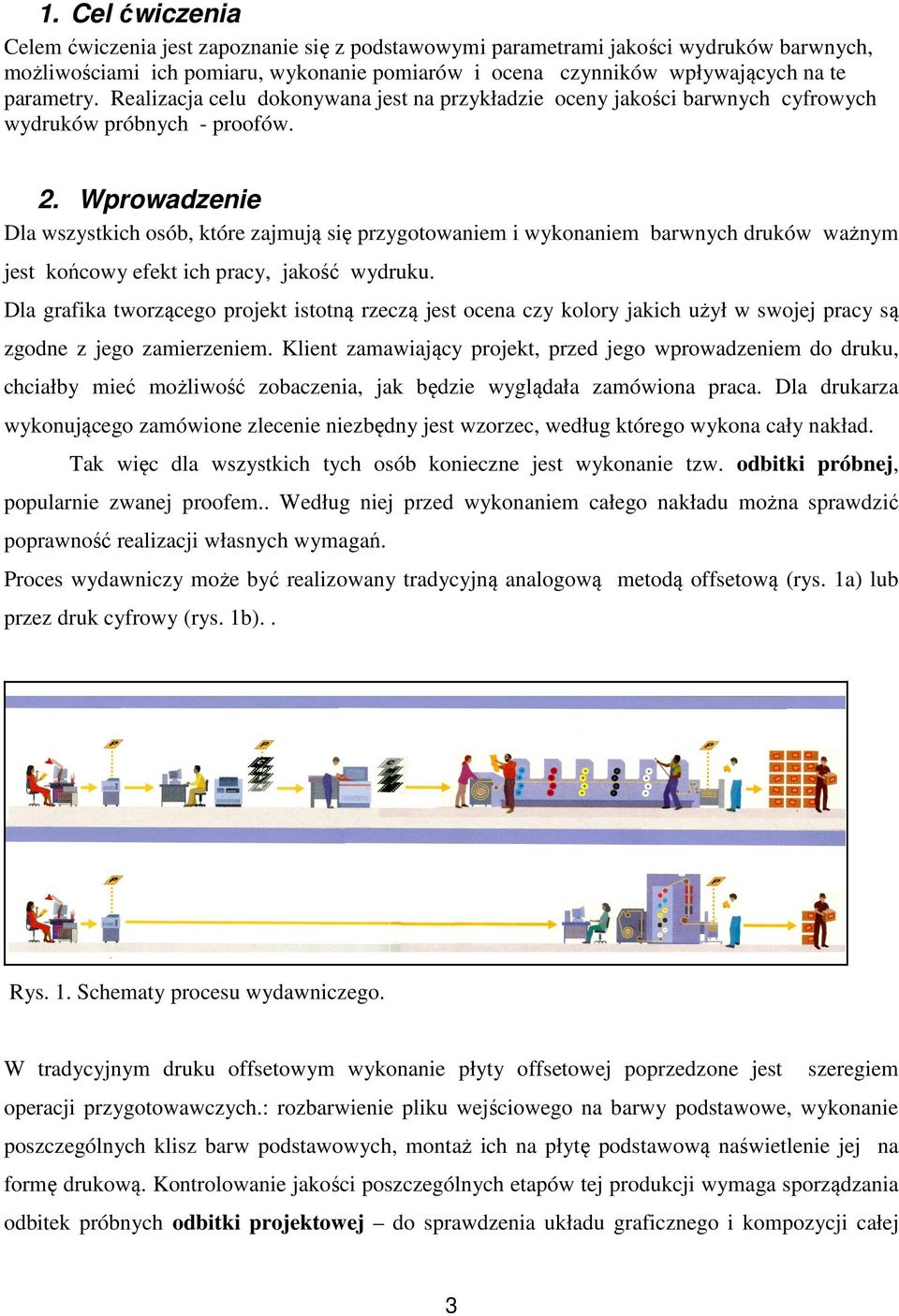 Wprowadzenie Dla wszystkich osób, które zajmują się przygotowaniem i wykonaniem barwnych druków ważnym jest końcowy efekt ich pracy, jakość wydruku.