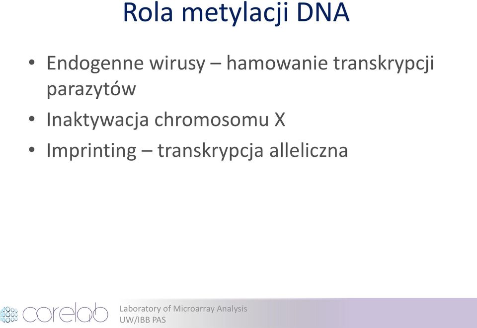 parazytów Inaktywacja