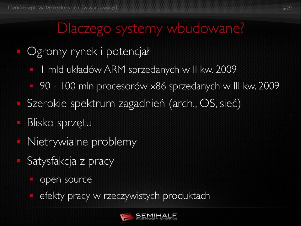 2009 90-100 mln procesorów x86 sprzedanych w III kw.