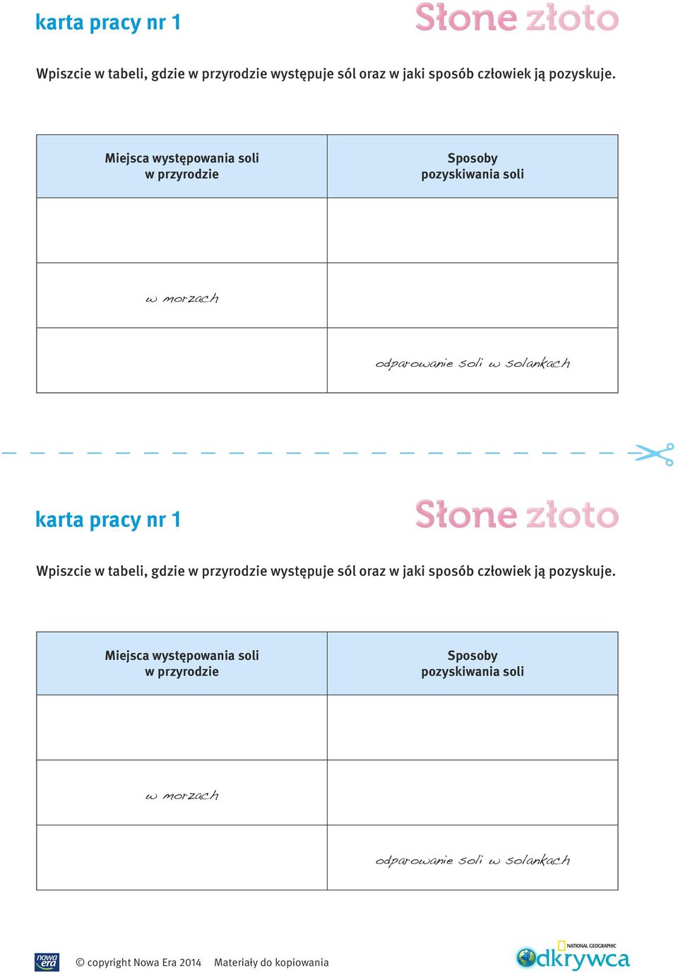 Miejsca występowania soli w przyrodzie Sposoby pozyskiwania soli w morzach odparowanie soli w solankach  