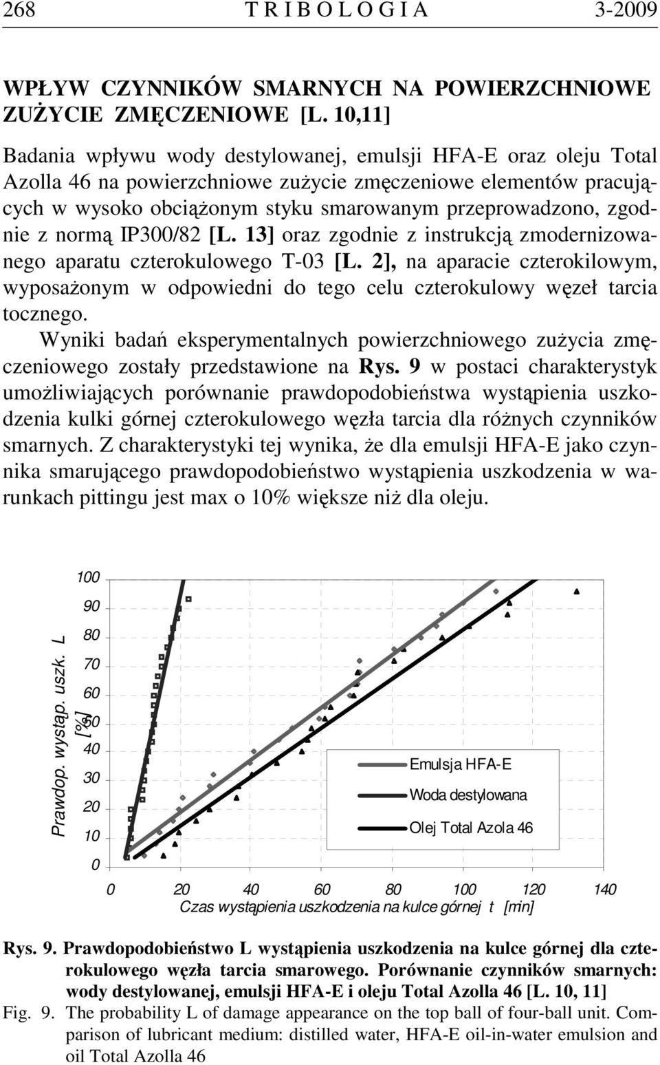 zgodnie z normą IP300/82 [L. 13] oraz zgodnie z instrukcją zmodernizowanego aparatu czterokulowego T-03 [L.