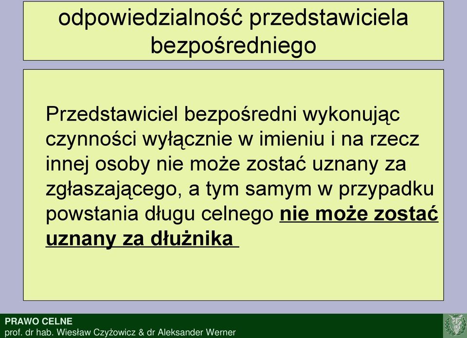 innej osoby nie może zostać uznany za zgłaszającego, a tym samym