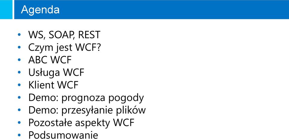 prognoza pogody Demo: przesyłanie