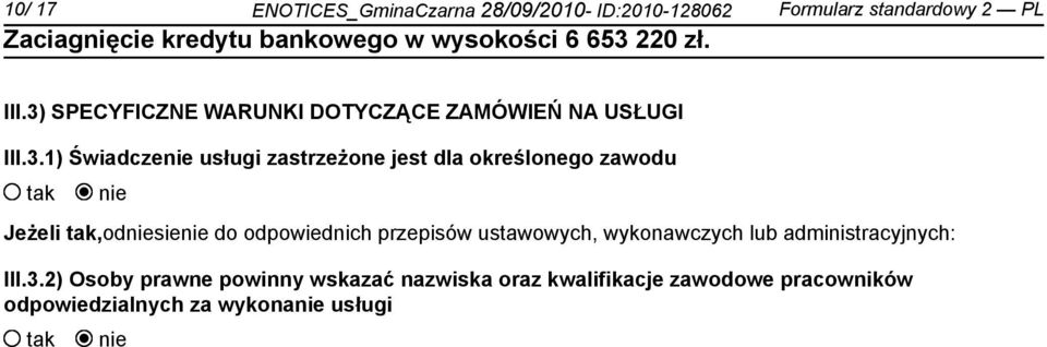 określonego zawodu Jeżeli,odsie do odpowiednich przepisów ustawowych, wykonawczych lub