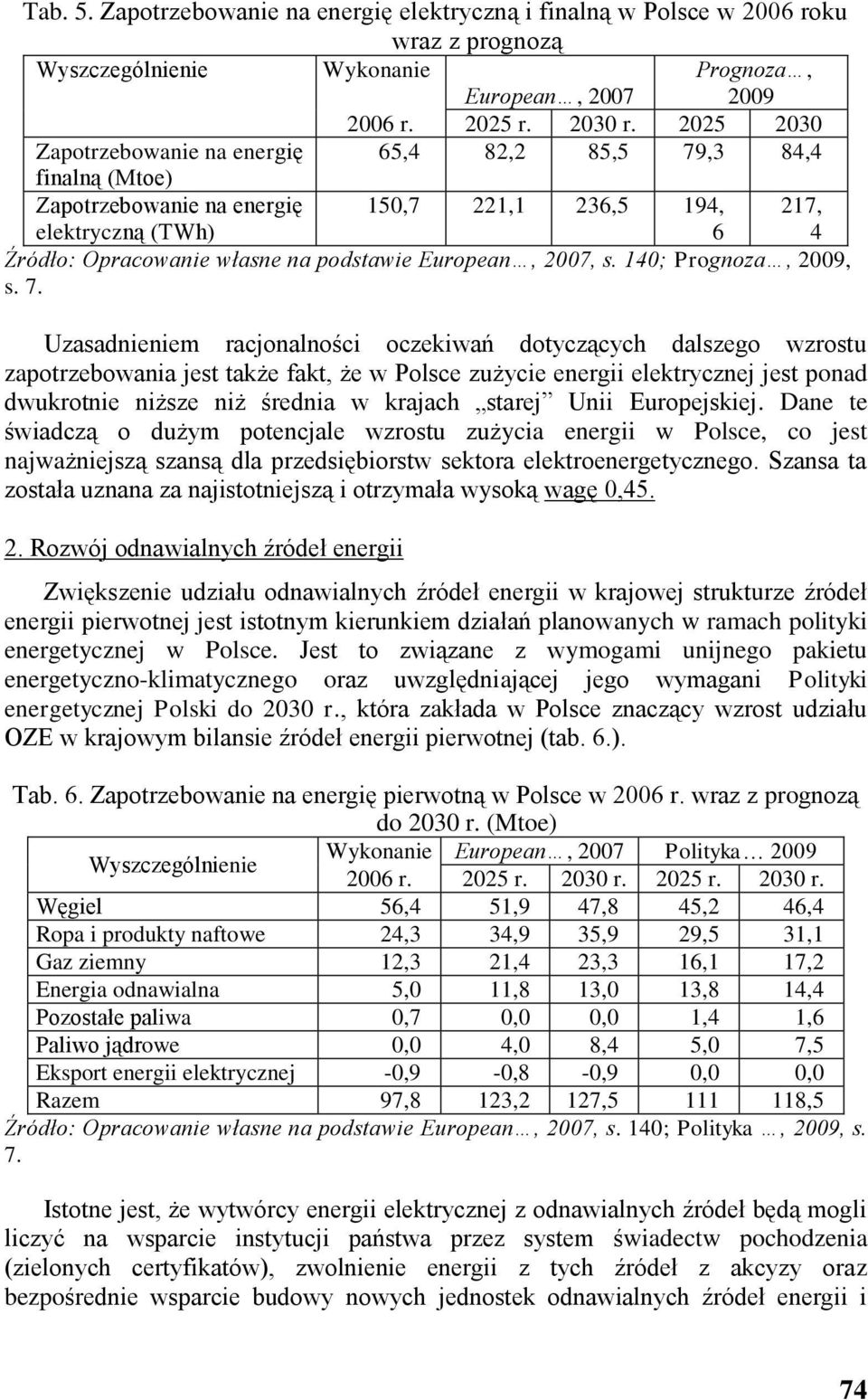 European, 2007, s. 140; Prognoza, 2009, s. 7.