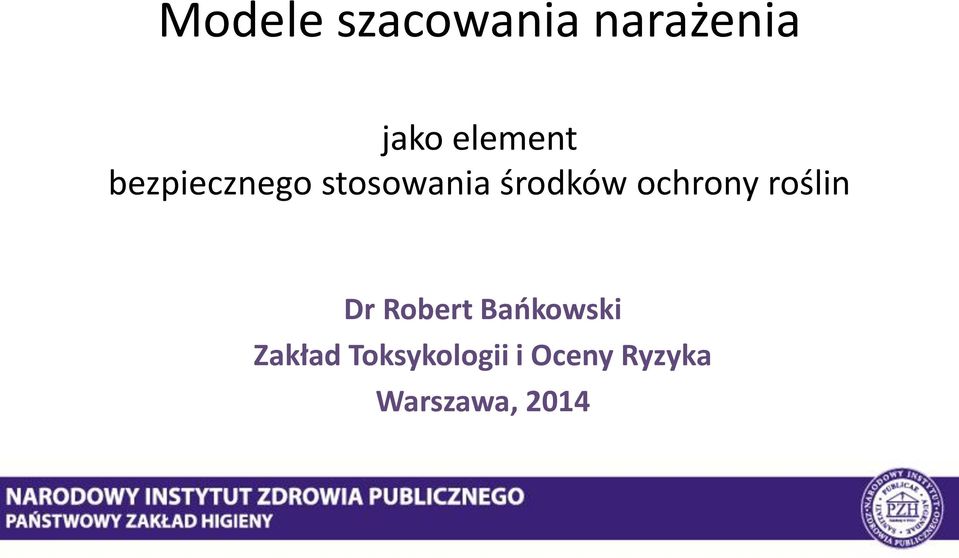 ochrony roślin Dr Robert Bańkowski