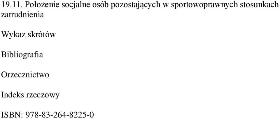 w sportowoprawnych stosunkach Wykaz