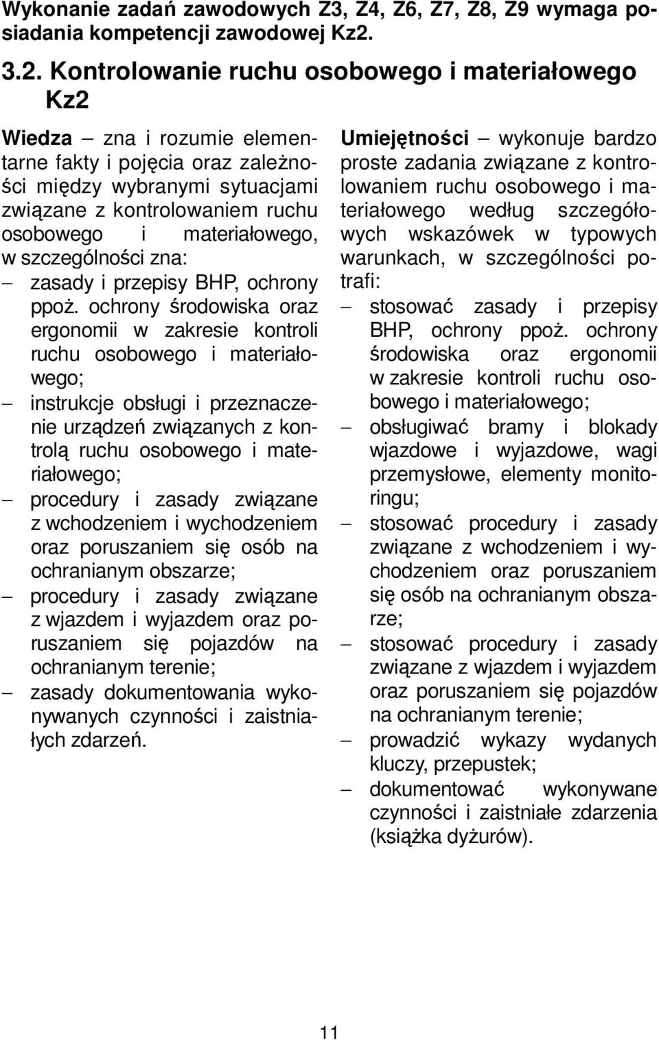materiałowego, w szczególności zna: zasady i przepisy BHP, ochrony ppoż.