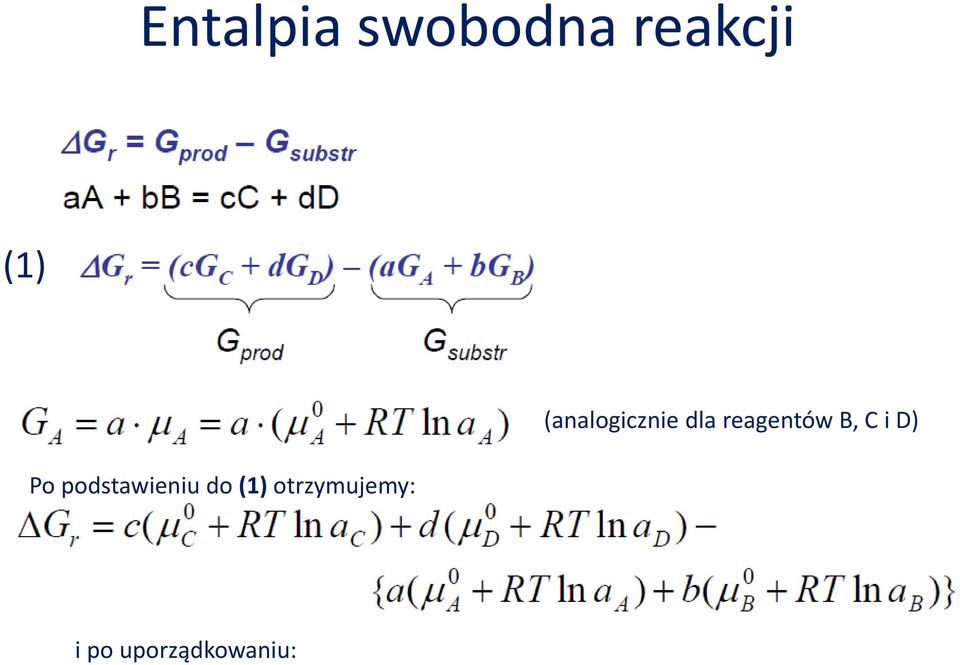 C i D) Po podstawieniu do (1)