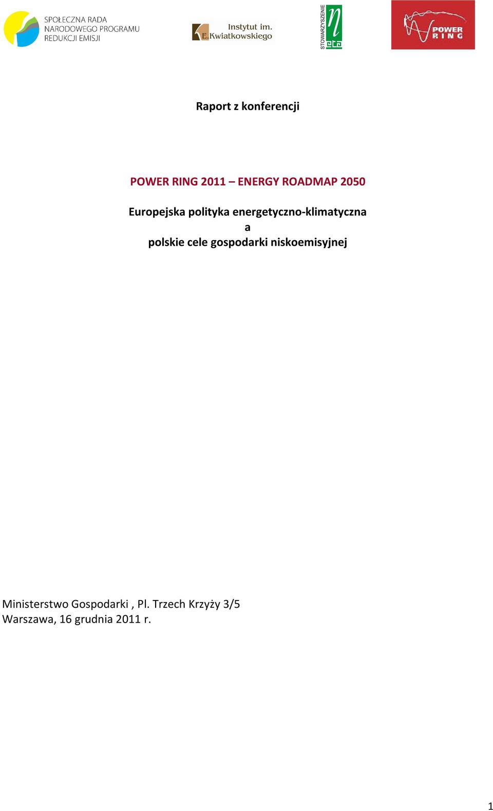 polskie cele gospodarki niskoemisyjnej Ministerstwo