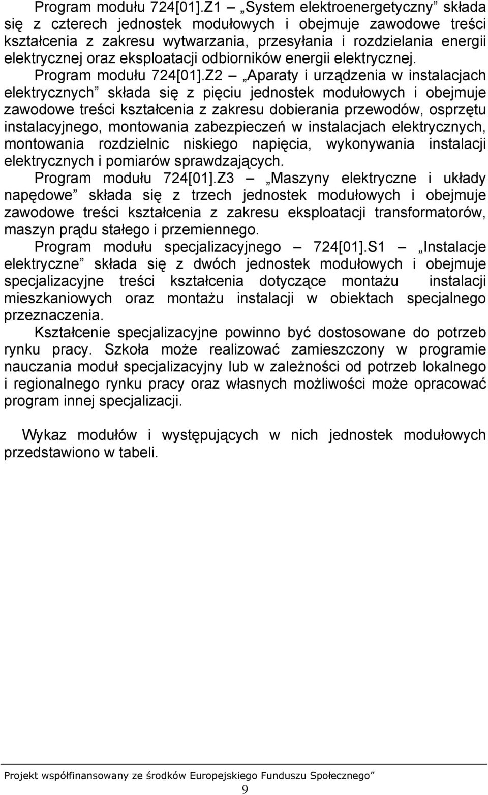 eksploatacji odbiorników energii elektrycznej.