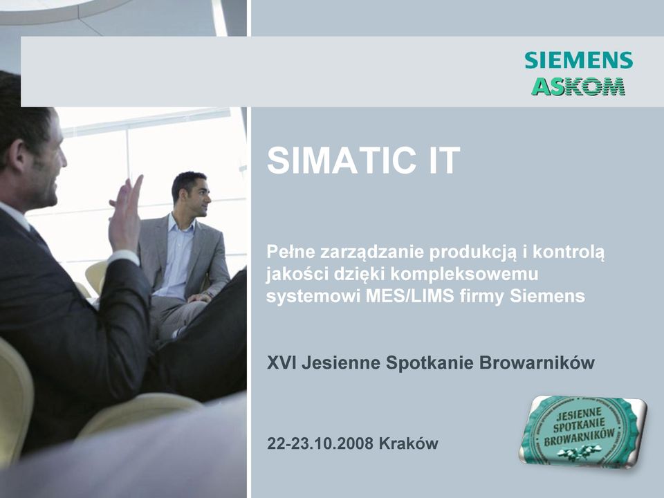 systemowi MES/LIMS firmy Siemens XVI