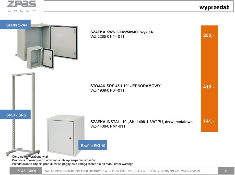 WZ-1969-01-04-011 Stojak SRS SZAFKA INSTAL.