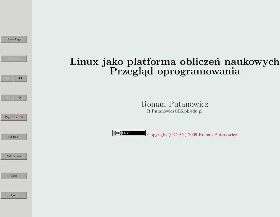 Roman Putanowicz R.Putanowicz@L5.pk.edu.