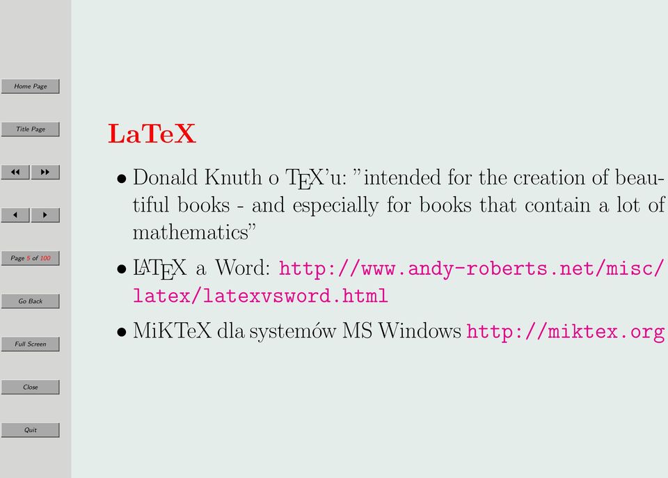 contain a lot of mathematics LATEX a Word: http://www.andy-roberts.
