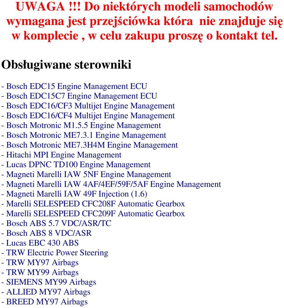 Motronic M1.5.5 Engine Management - Bosch Motronic ME7.3.1 Engine Management - Bosch Motronic ME7.