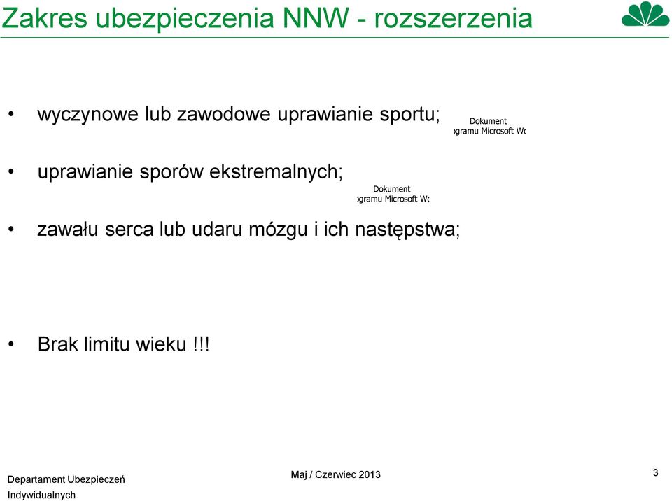 programu Microsoft Word zawału serca lub udaru mózgu i ich