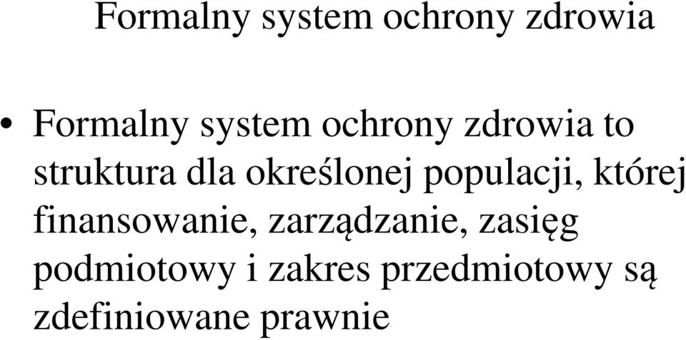 populacji, której finansowanie, zarządzanie,