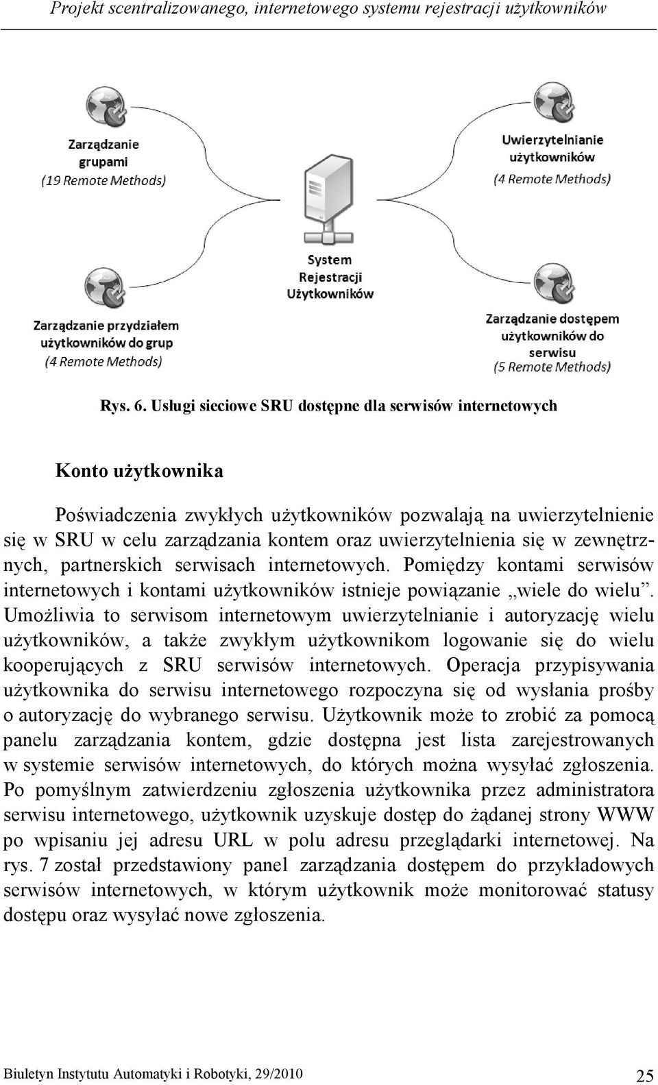 się w zewnętrznych, partnerskich serwisach internetowych. Pomiędzy kontami serwisów internetowych i kontami uŝytkowników istnieje powiązanie wiele do wielu.