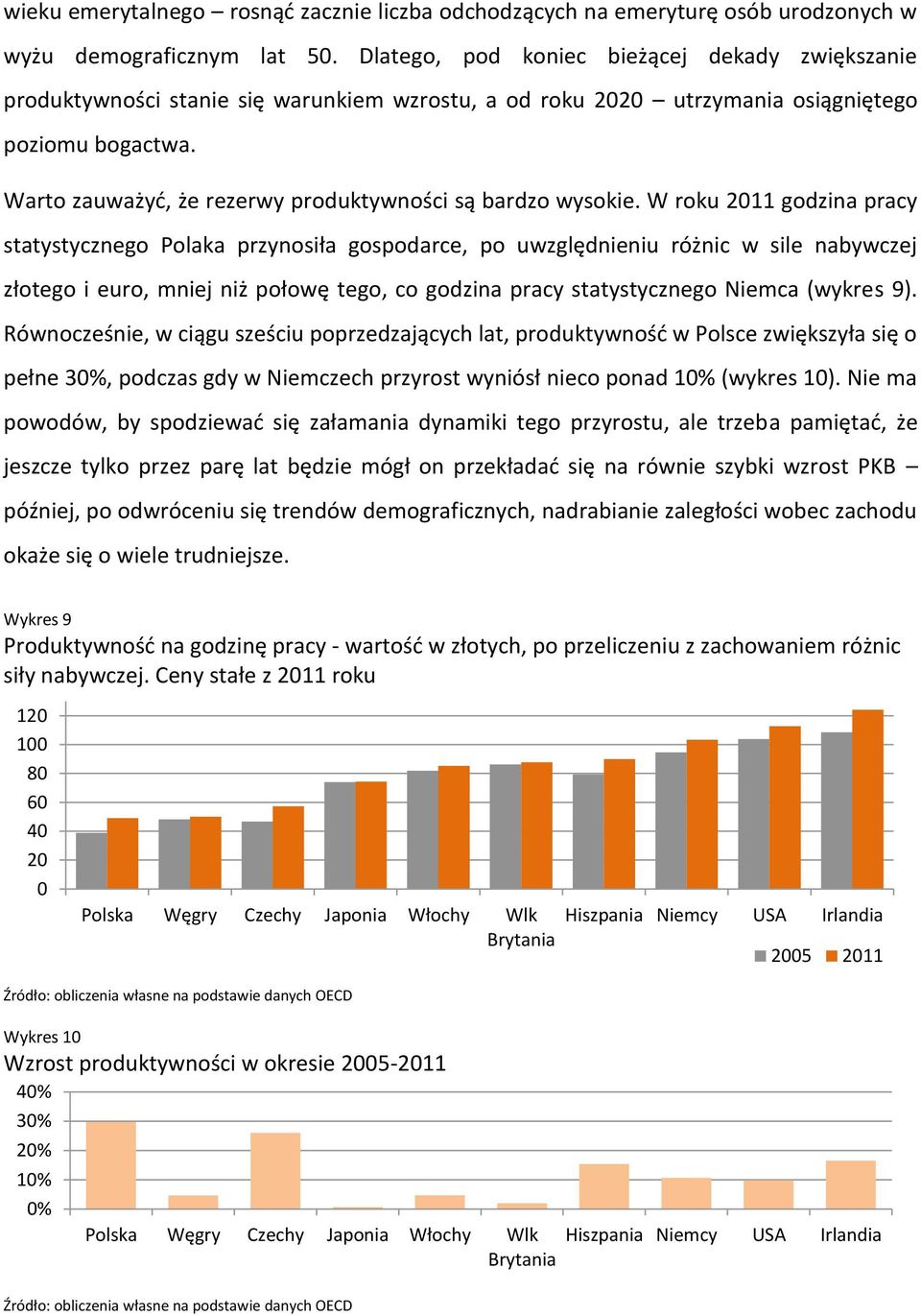 Warto zauważyć, że rezerwy produktywności są bardzo wysokie.