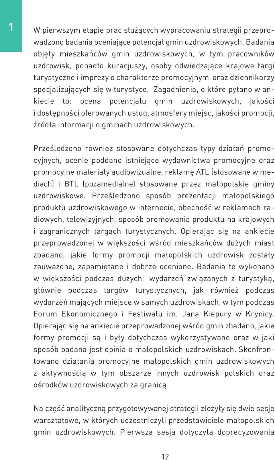 specjalizujących się w turystyce.