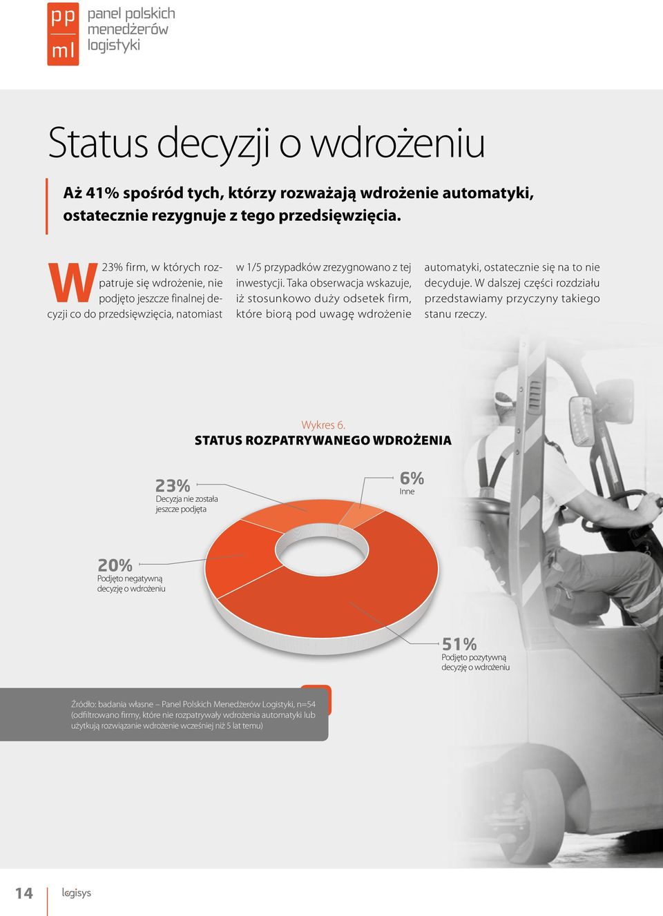 Taka obserwacja wskazuje, iż stosunkowo duży odsetek firm, które biorą pod uwagę wdrożenie automatyki, ostatecznie się na to nie decyduje.