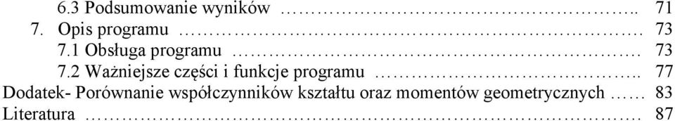 2 Ważniejsze części i funkcje programu.