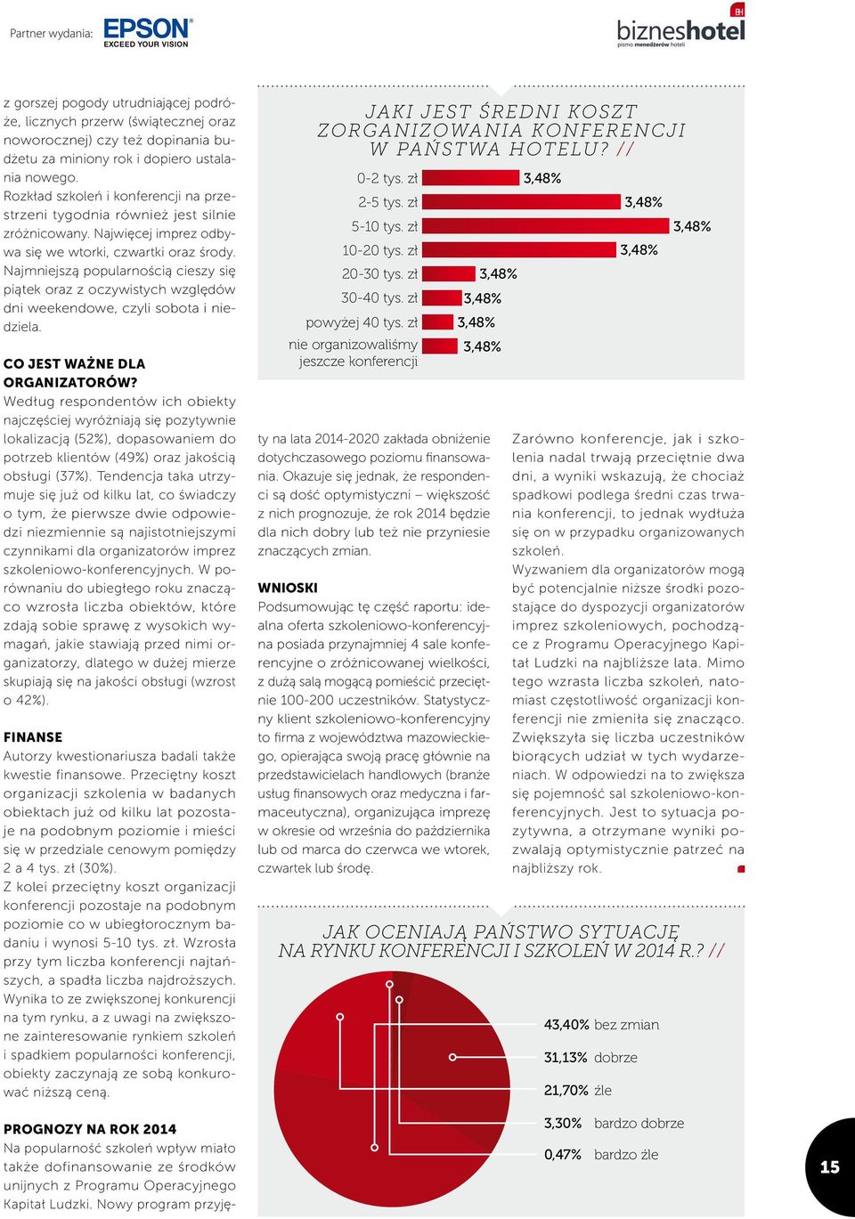 Najmniejszą popularnością cieszy się piątek oraz z oczywistych względów dni weekendowe, czyli sobota i niedziela. Co jest ważne dla organizatorów?